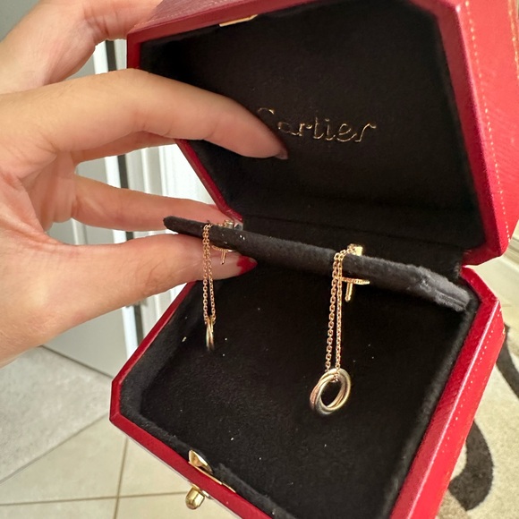 Cartier trinity dangle earrings - Picture 3 of 5